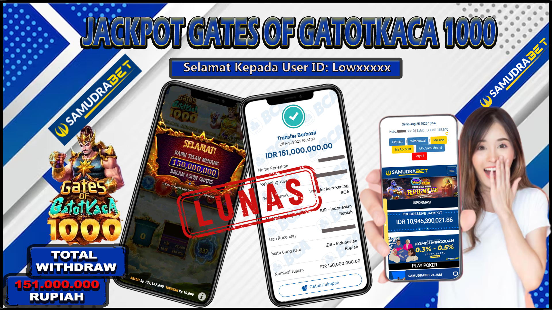 Samudrabet Jackpot Slot Rp 151.000.000 ~ Lunas