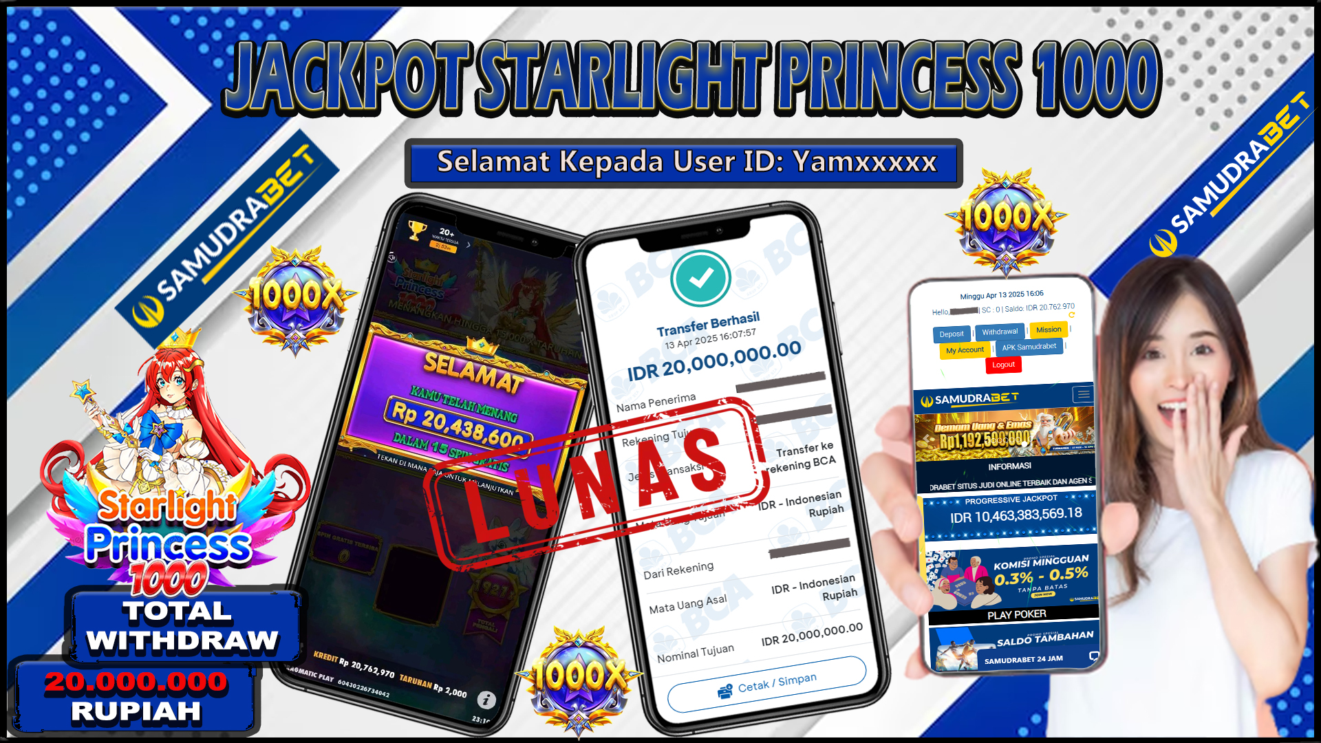 Samudrabet Jackpot Slot Rp 20.000.000 ~ Lunas
