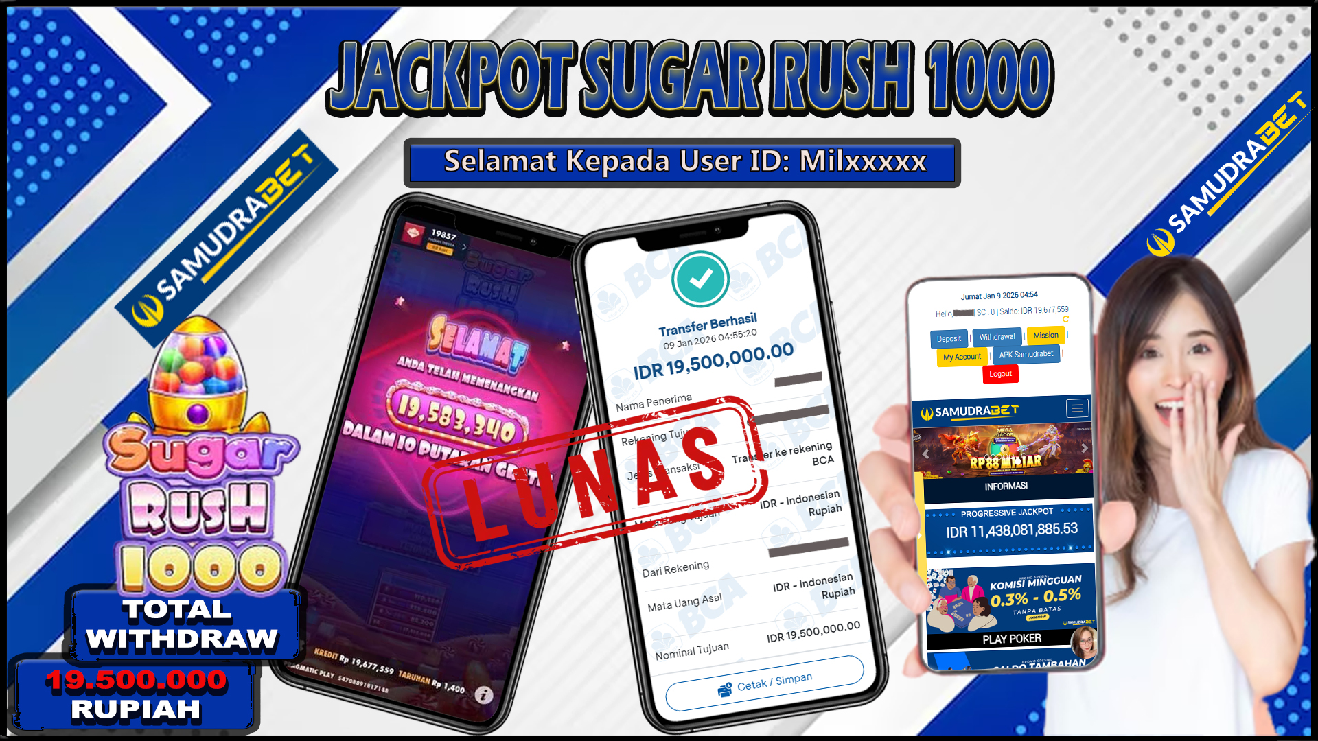 Samudrabet Jackpot Slot Rp 19.500.000 ~ Lunas