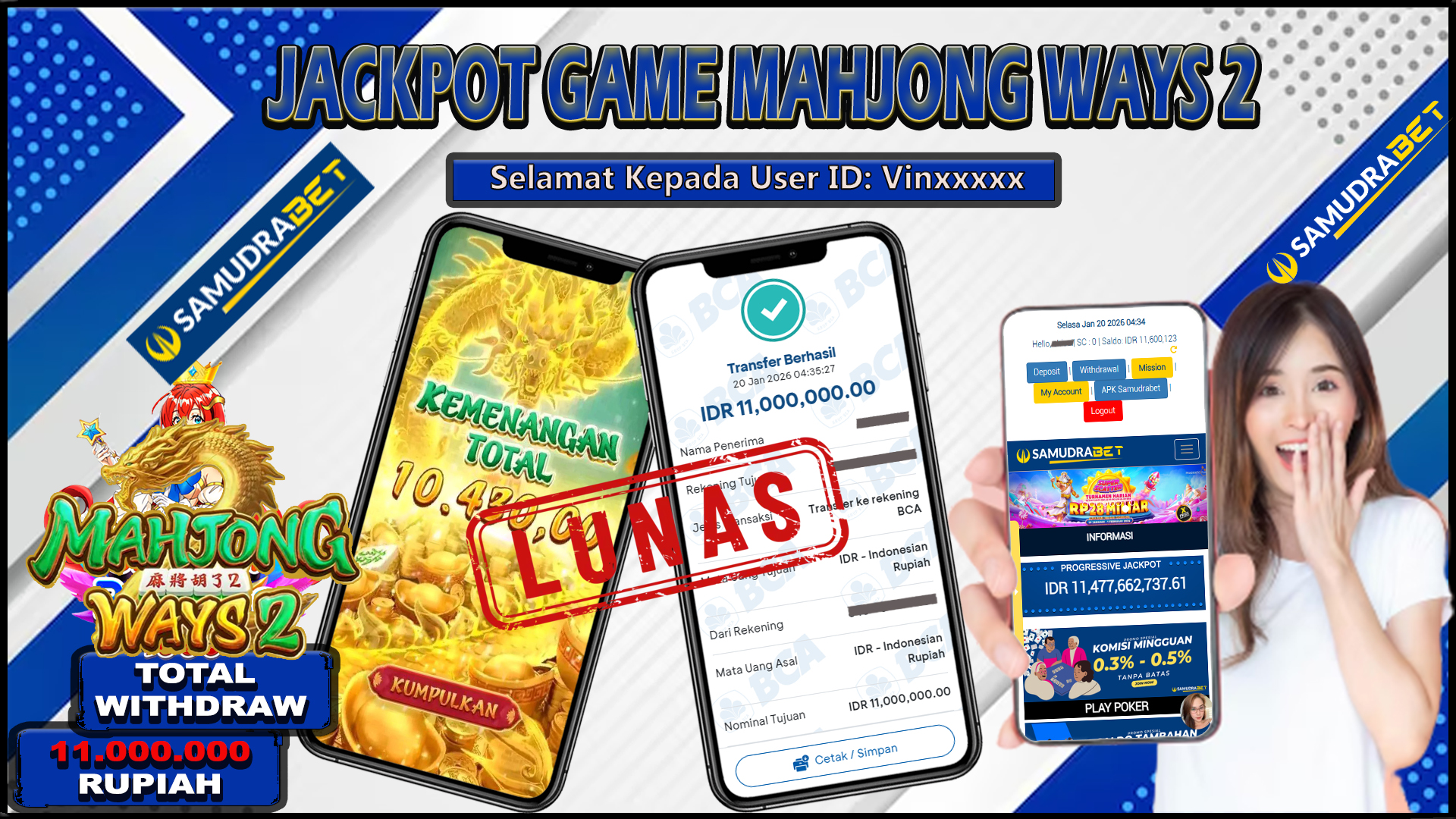 Samudrabet Jackpot Slot Rp 11.000.000 ~ Lunas