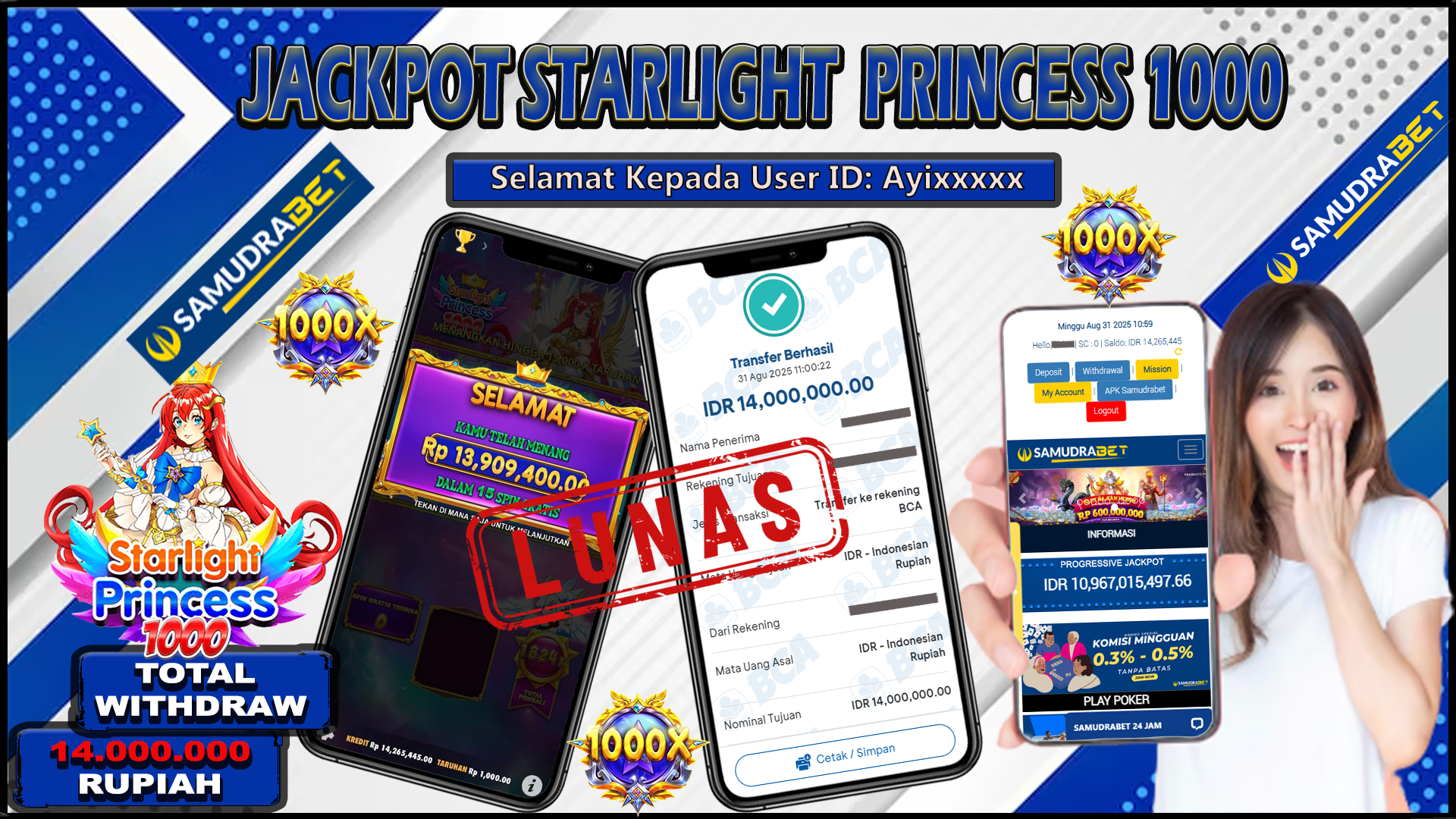 Samudrabet Jackpot Slot Rp 14.000.000 ~ Lunas