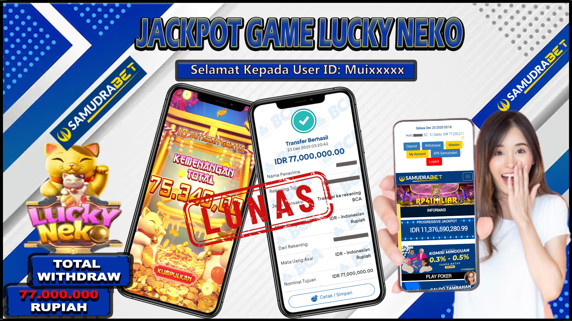 Samudrabet Jackpot Slot Rp 77.000.000 ~ Lunas
