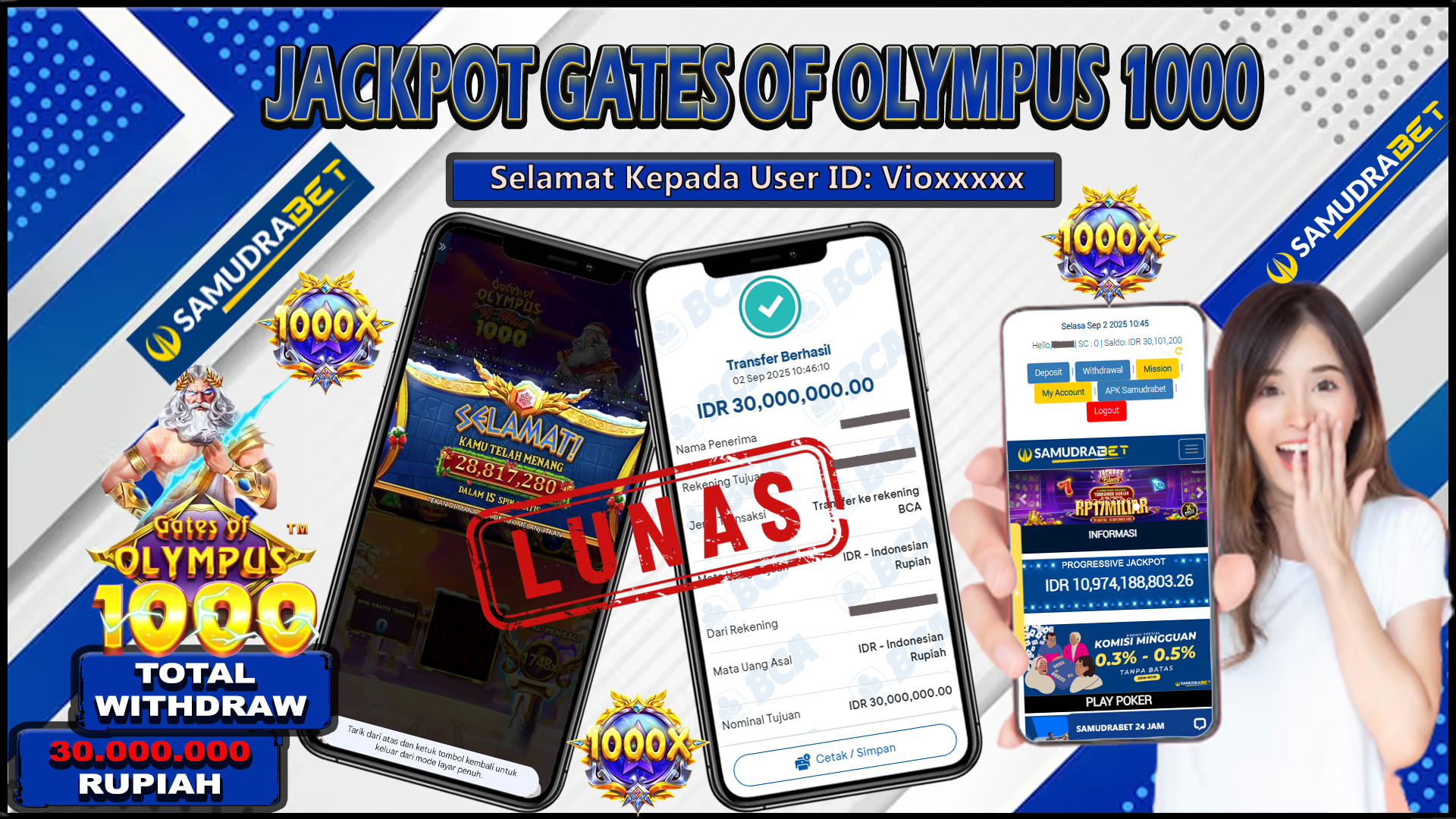 Samudrabet Jackpot Slot Rp 30.000.000 ~ Lunas