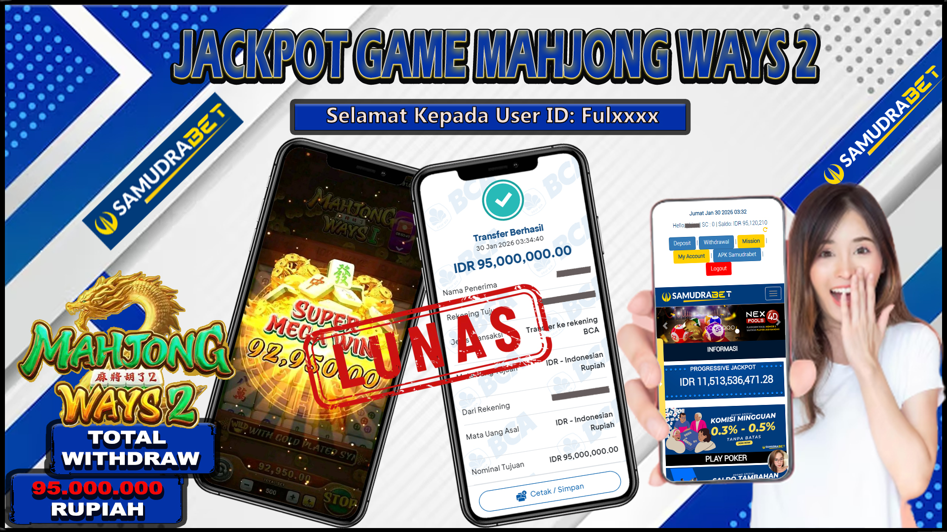 Samudrabet Jackpot Slot Rp 95.000.000 ~ Lunas