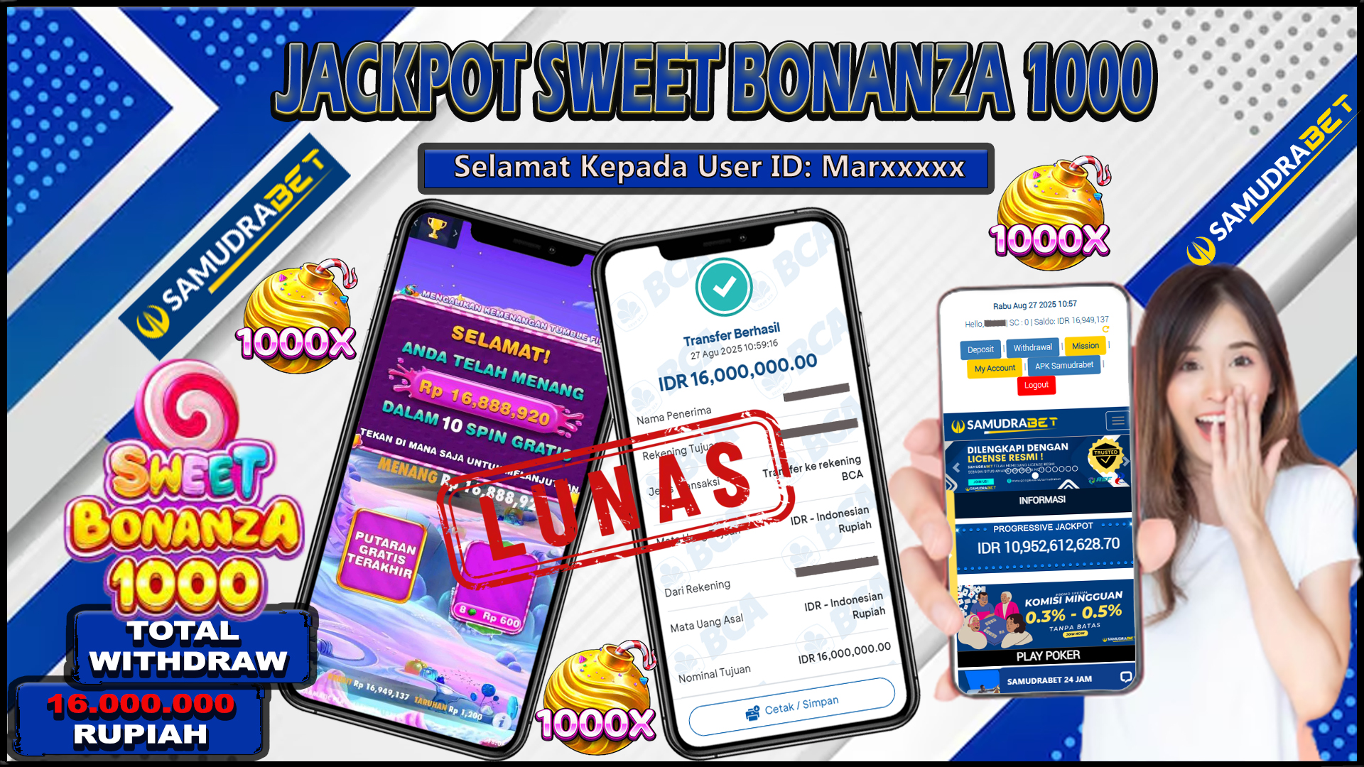 Samudrabet Jackpot Slot Rp 16.000.000 ~ Lunas