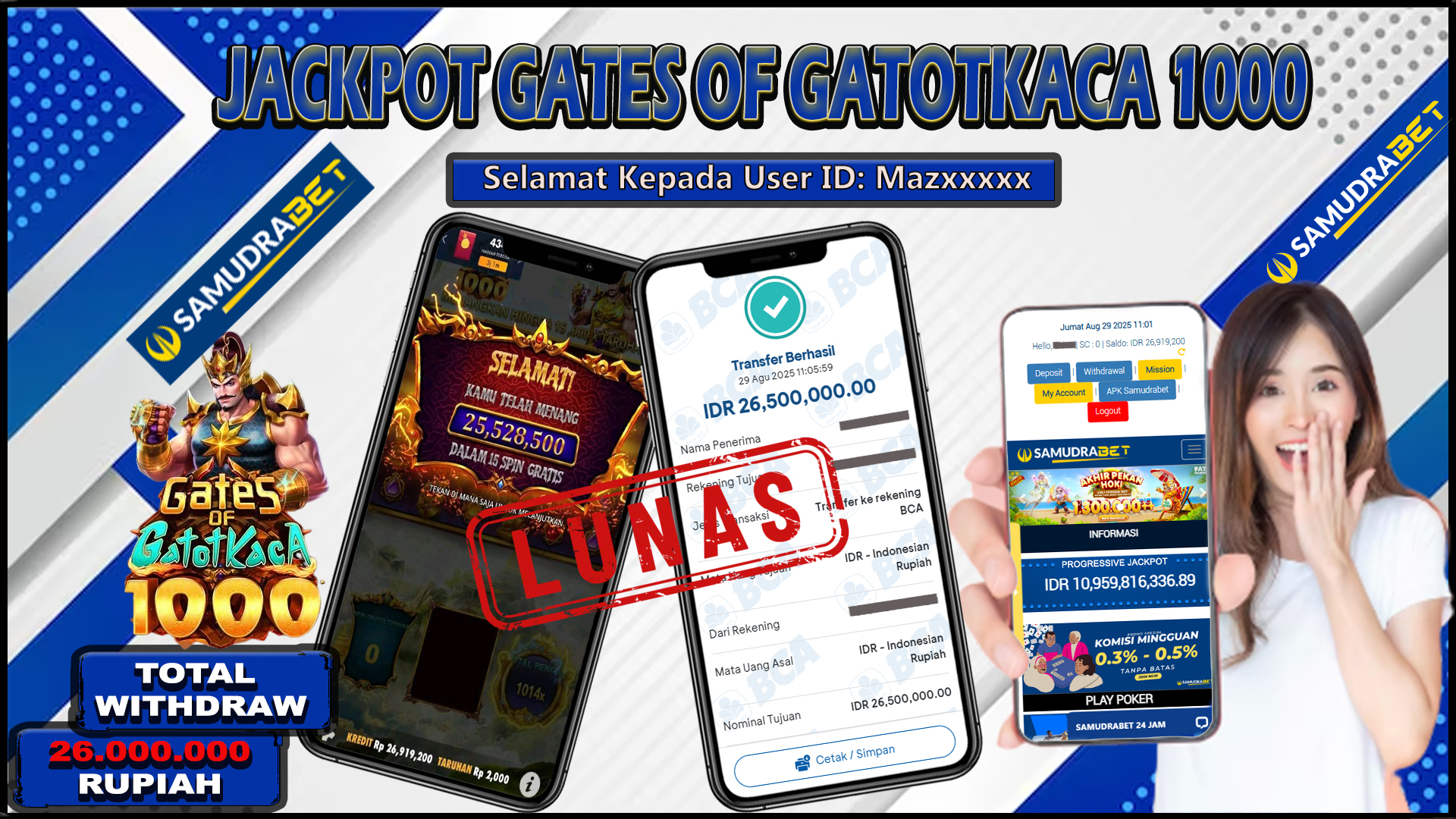 Samudrabet Jackpot Slot Rp 26.500.000 ~ Lunas