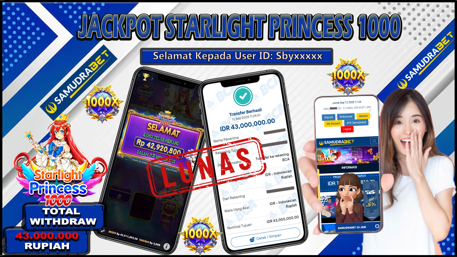 Samudrabet Jackpot Slot Rp 43.000.000 ~ Lunas