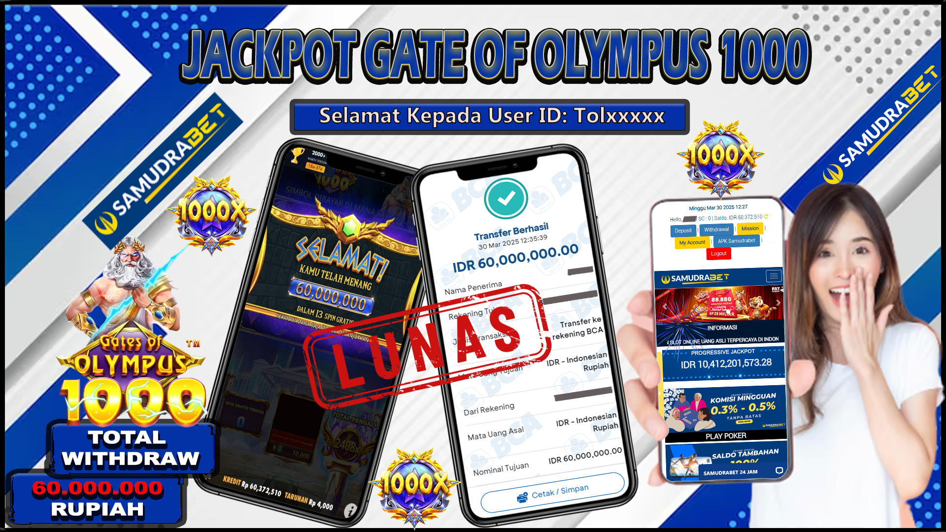 Samudrabet Jackpot Slot Rp 60.000.000 ~ Lunas