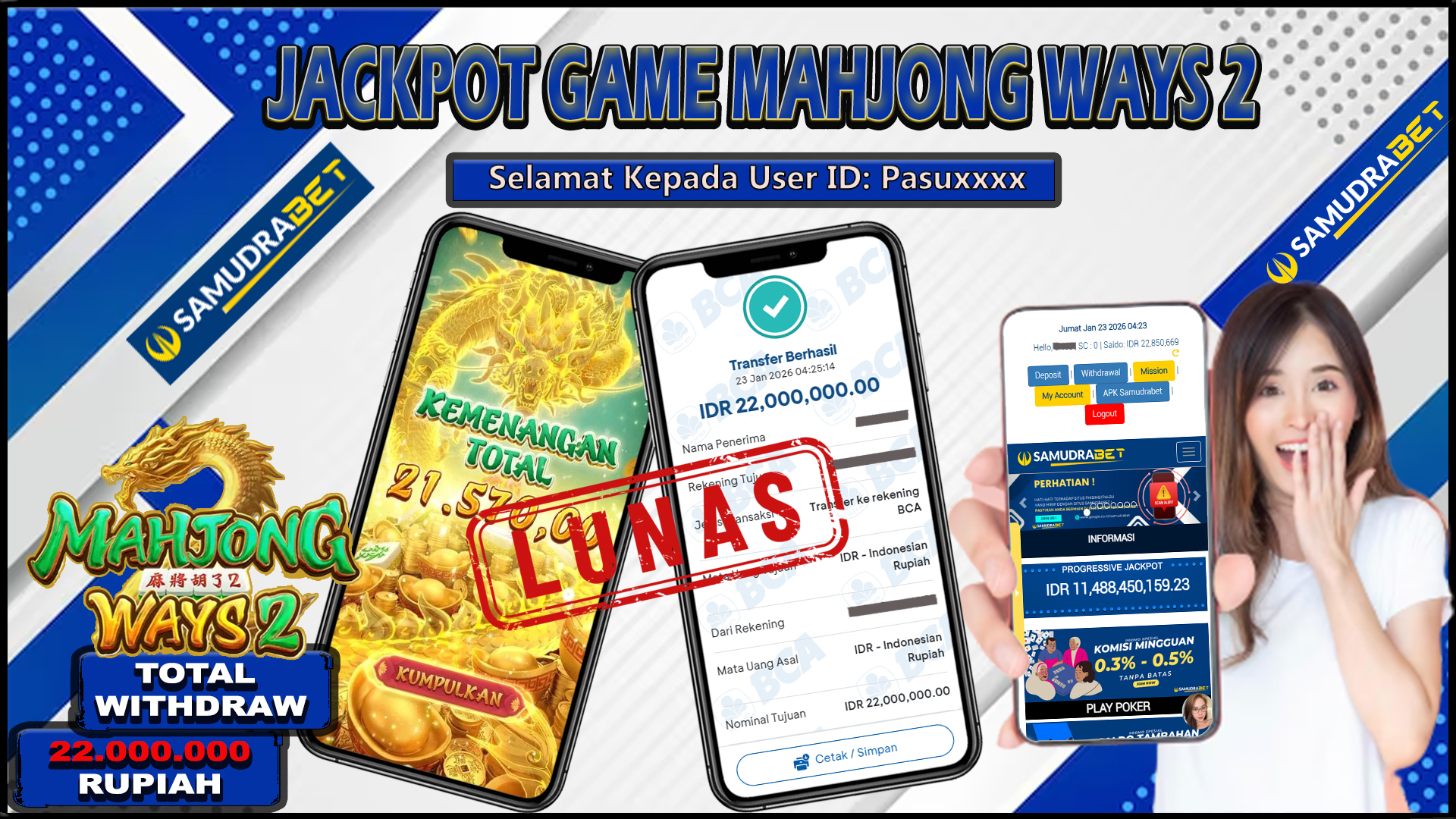 Samudrabet Jackpot Slot Rp 22.000.000 ~ Lunas