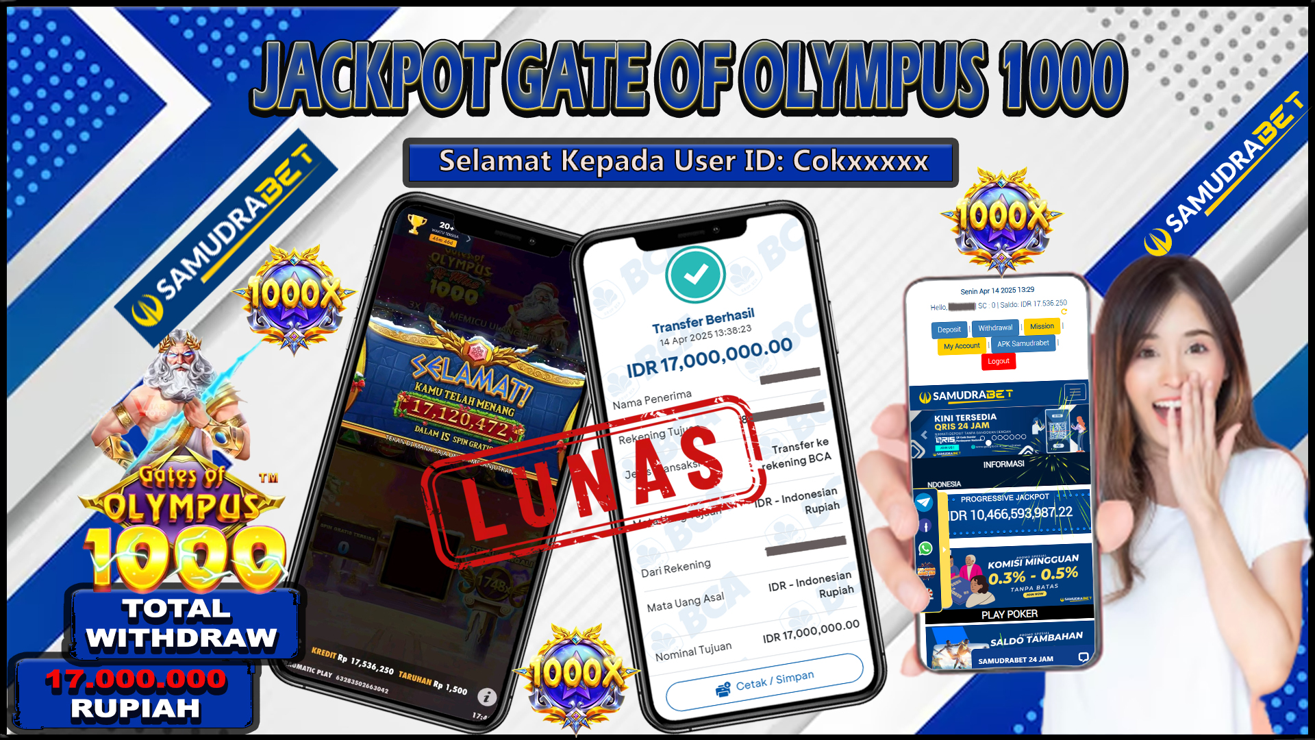 Samudrabet Jackpot Slot Rp 17.000.000 ~ Lunas