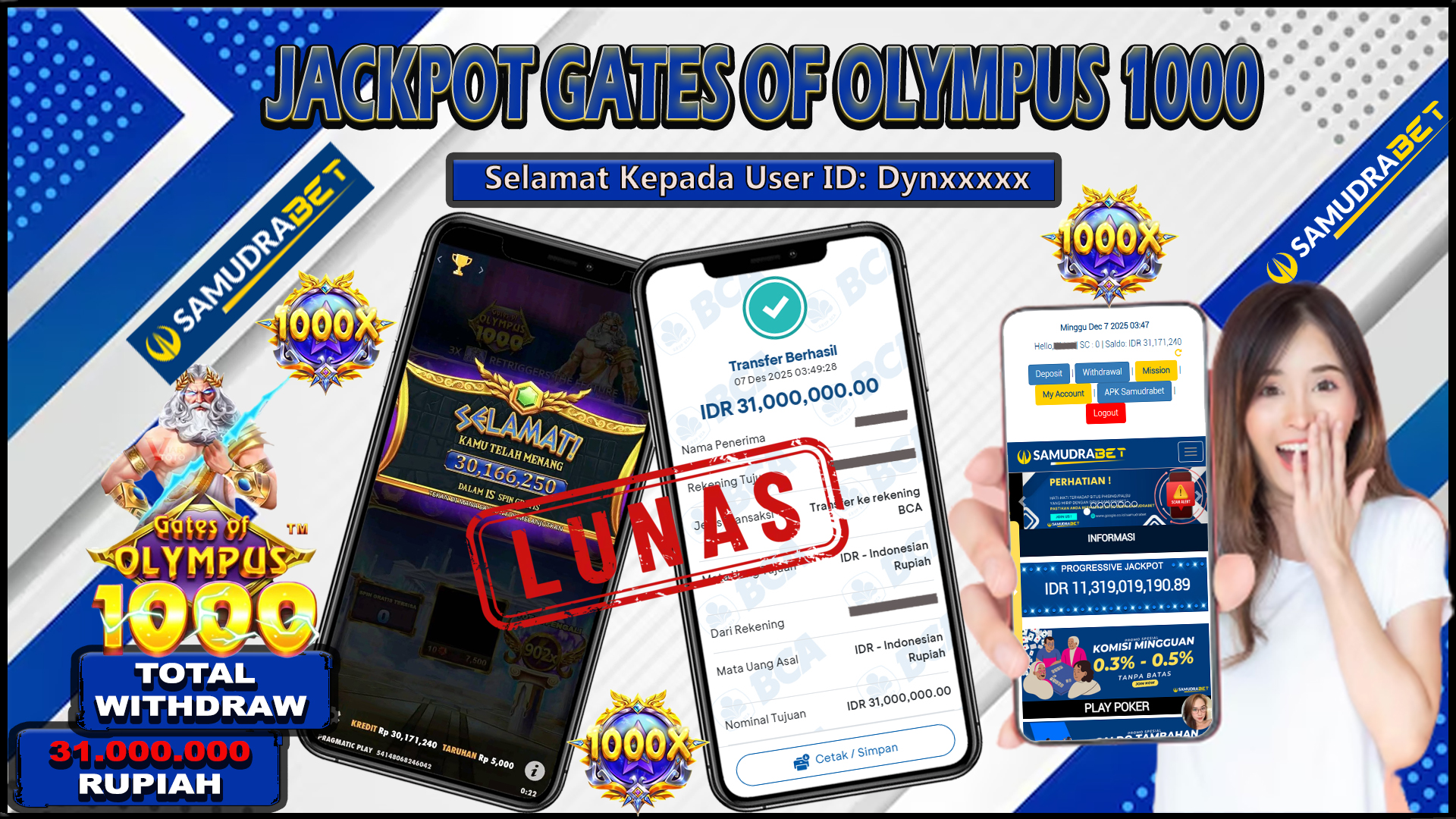 Samudrabet Jackpot Slot Rp 31.000.000 ~ Lunas