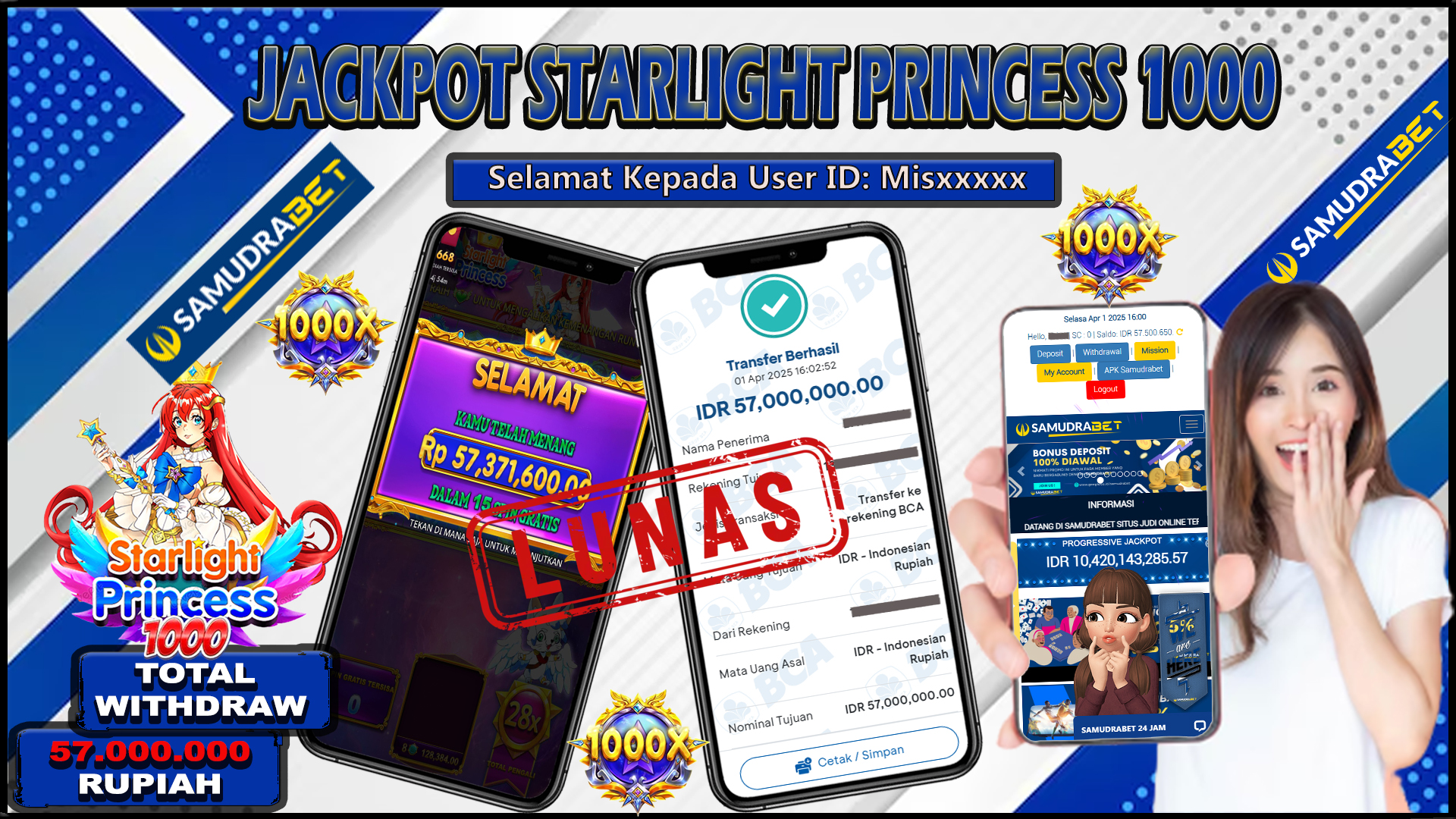Samudrabet Jackpot Slot Rp 57.000.000 ~ Lunas
