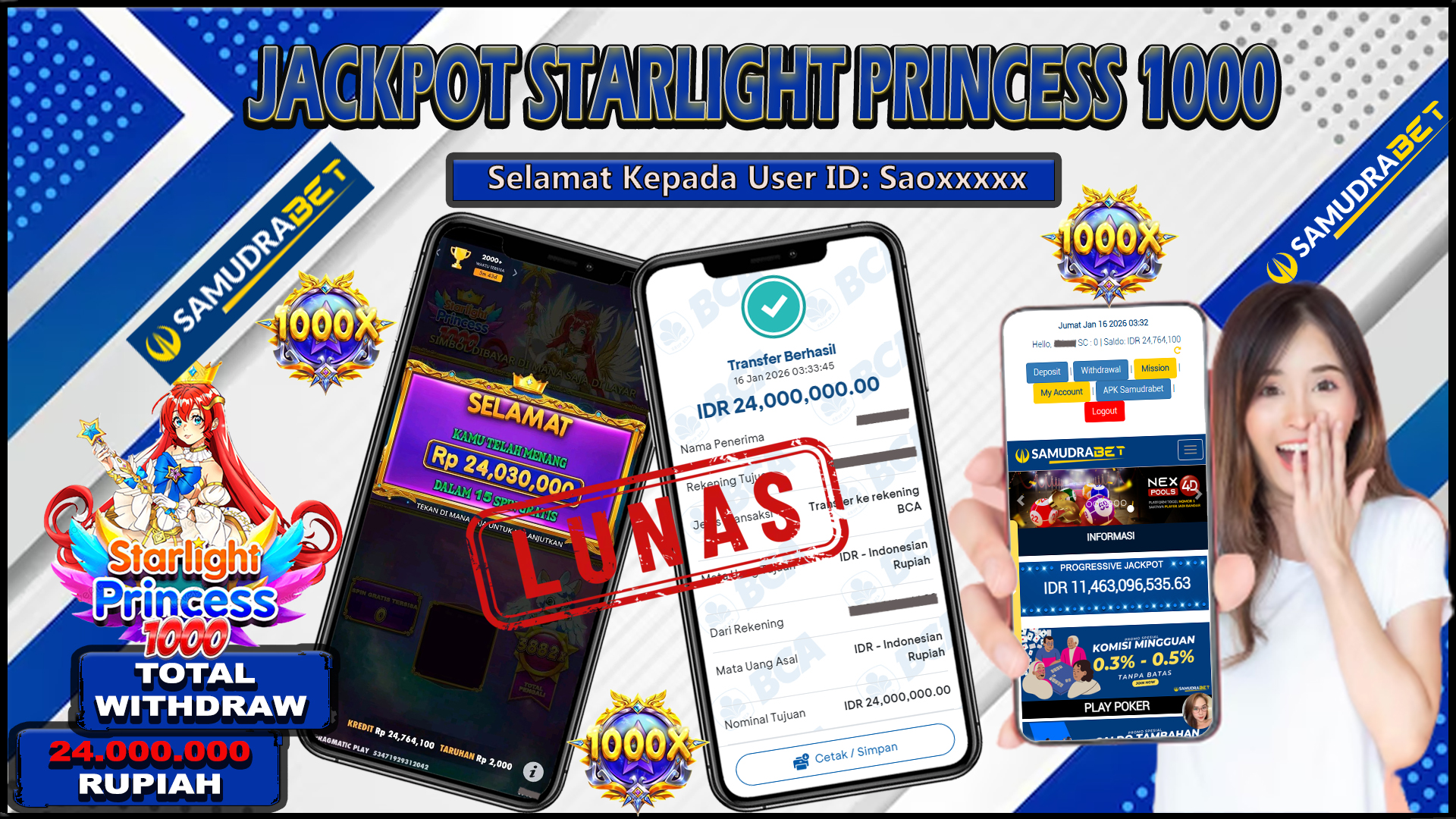 Samudrabet Jackpot Slot Rp 24.000.000 ~ Lunas