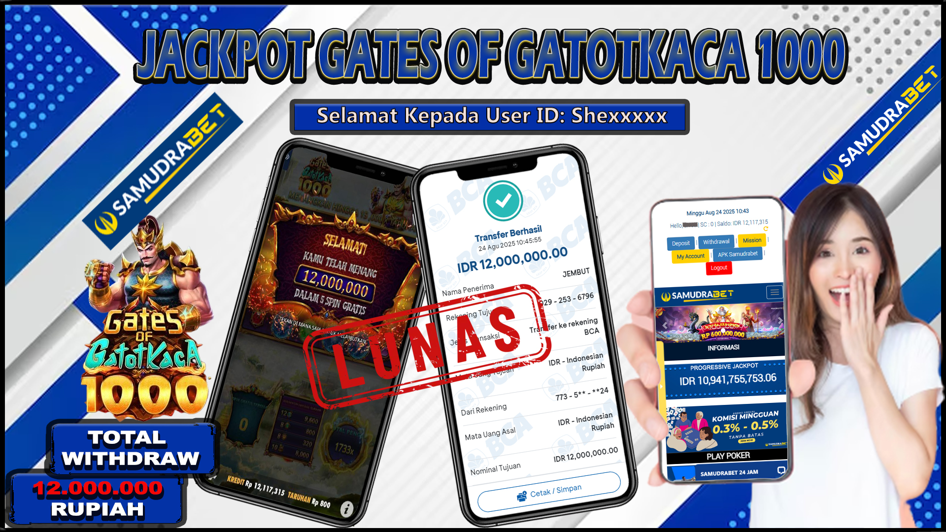 Samudrabet Jackpot Slot Rp 12.000.000 ~ Lunas