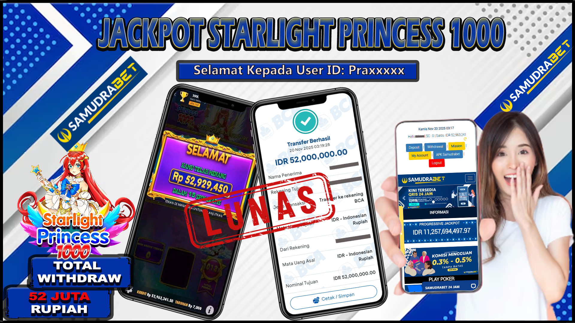 Samudrabet Jackpot Slot Rp 52.000.000 ~ Lunas