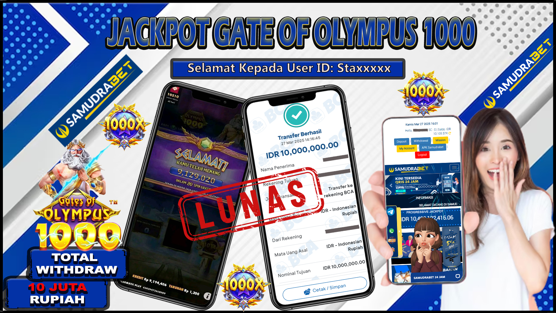 Samudrabet Jackpot Slot Rp 10.000.000 ~ Lunas