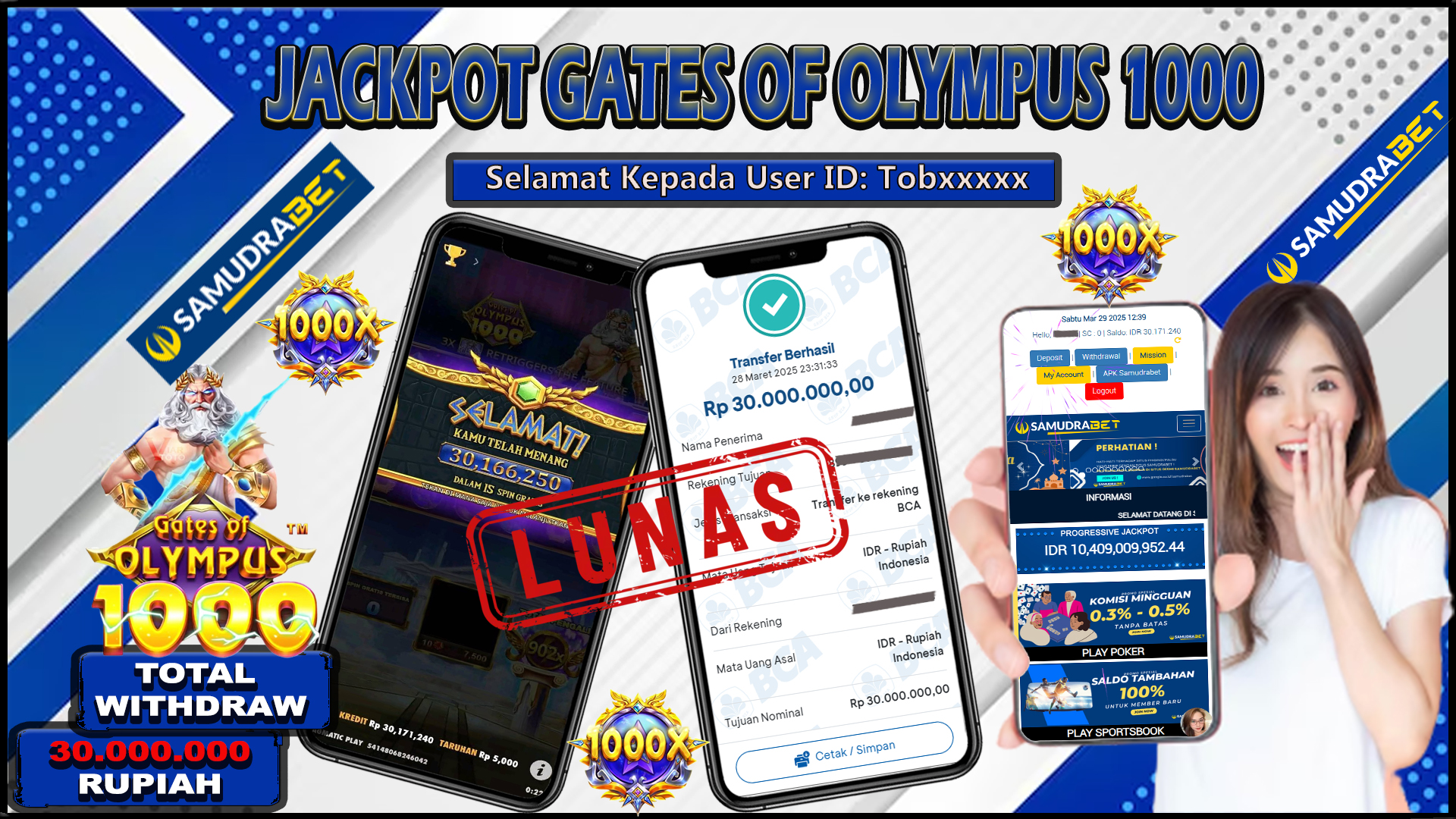Samudrabet Jackpot Slot Rp 30.000.000 ~ Lunas