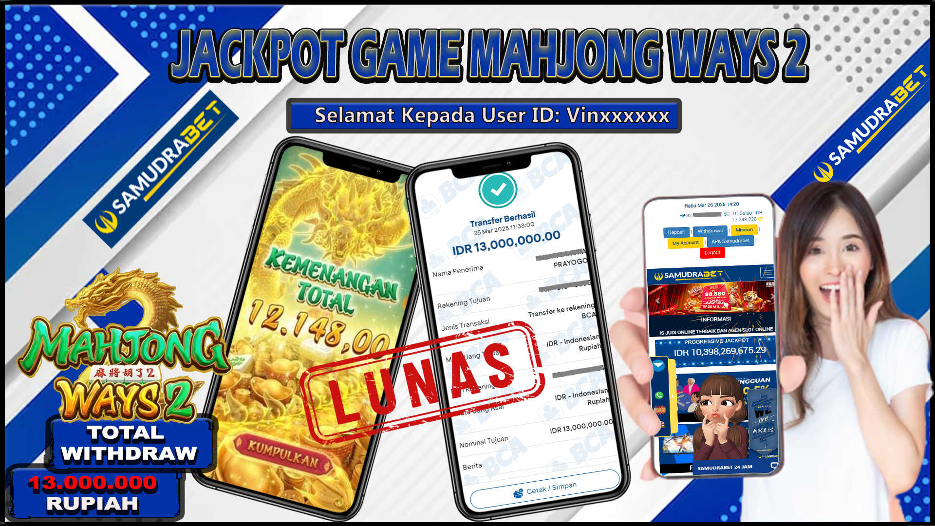 Samudrabet Jackpot Slot Rp 13.000.000 ~ Lunas