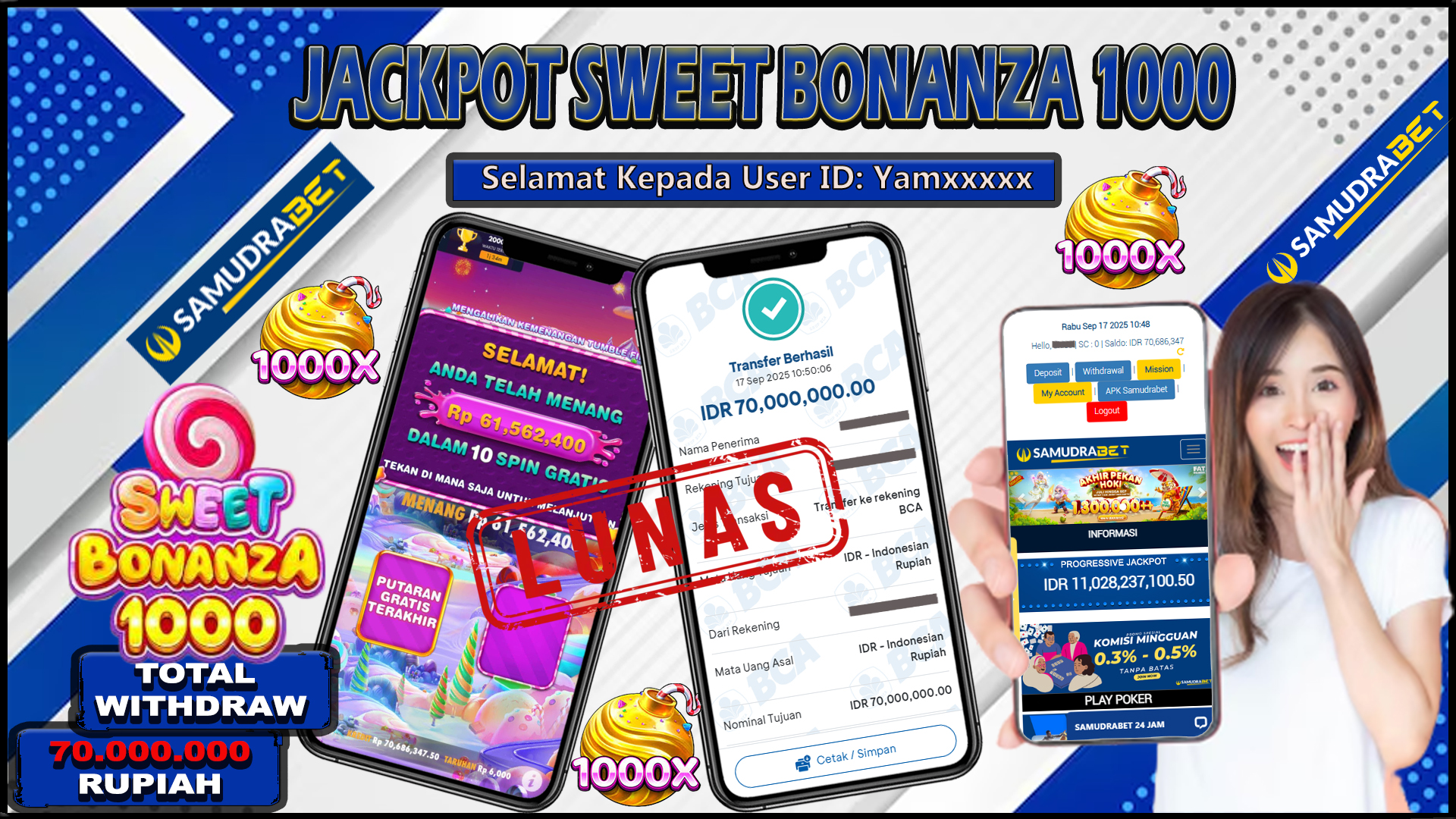 Samudrabet Jackpot Slot Rp 70.000.000 ~ Lunas