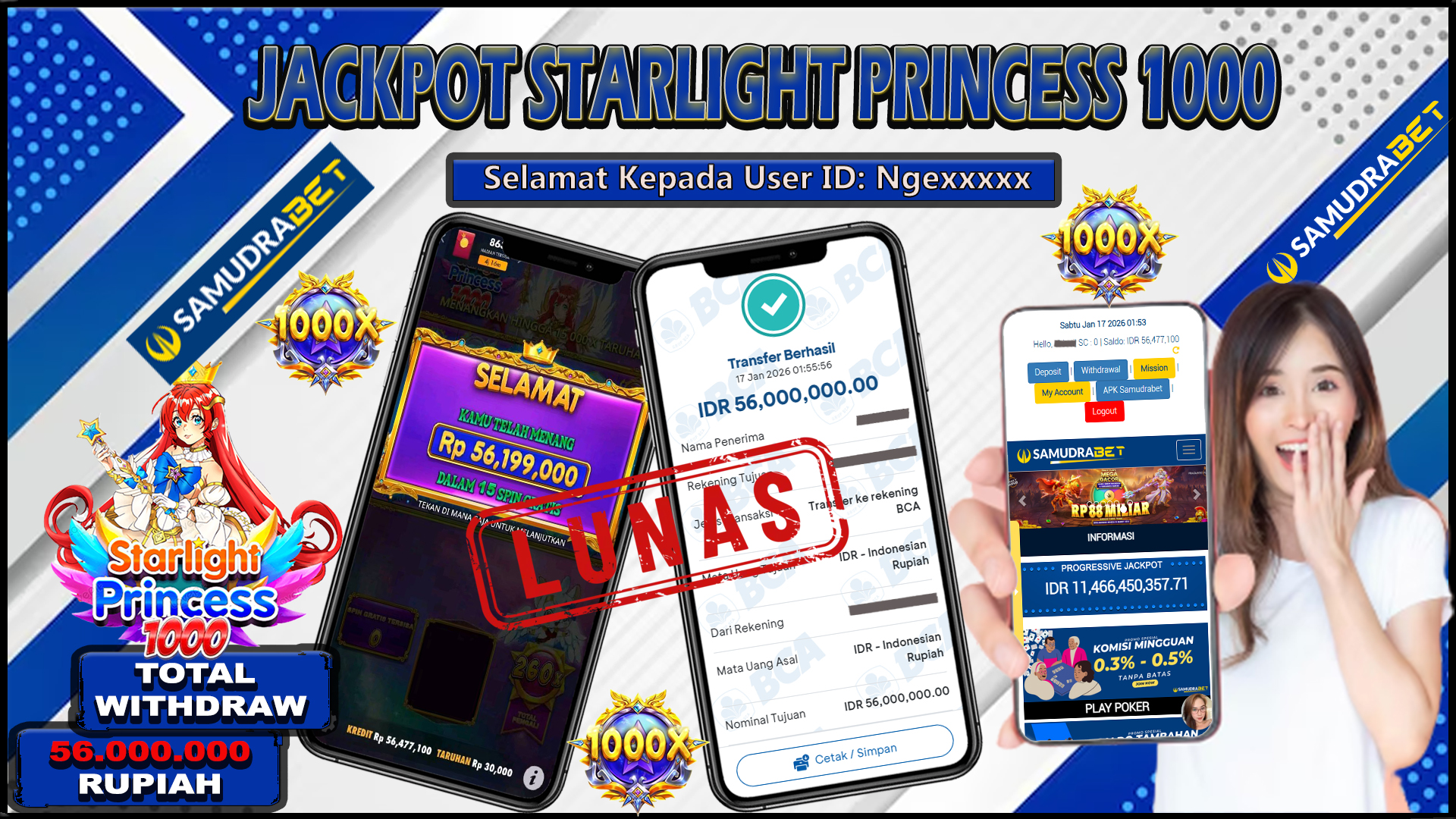 Samudrabet Jackpot Slot Rp 56.000.000 ~ Lunas