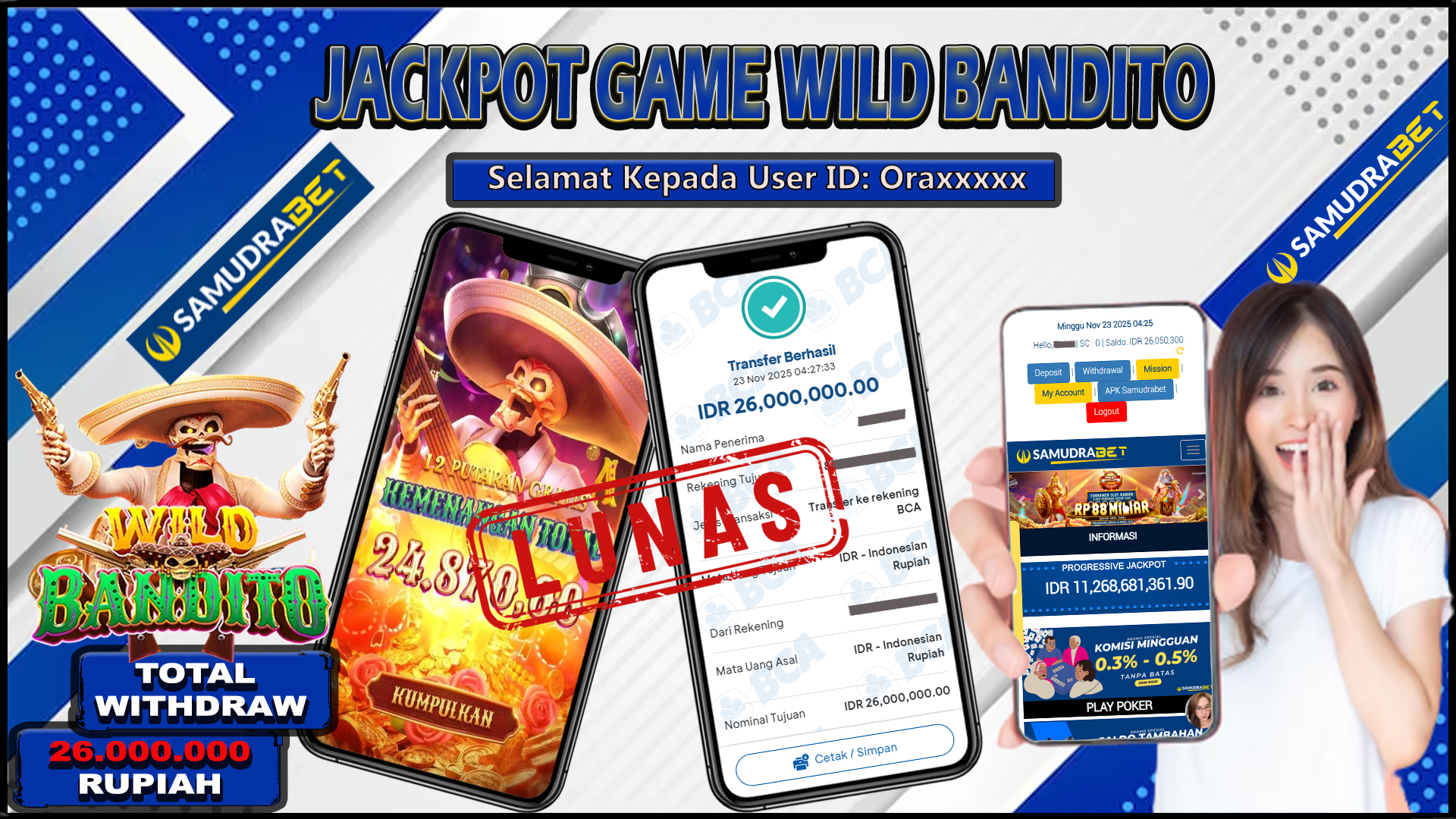 Samudrabet Jackpot Slot Rp 26.000.000 ~ Lunas
